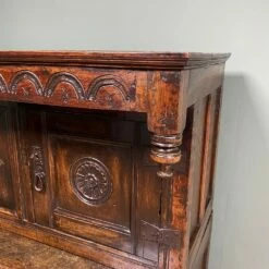 Unknown 17th Century Period Oak Antique Court Cupboard -Storage Furniture Sales 2024 17th century period oak antique court cupboard sku94424344 0 6