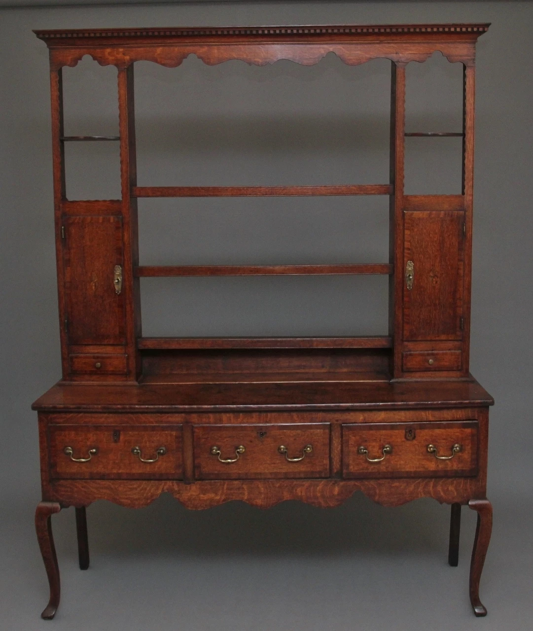 18th Century Country Oak Dresser And Rack 1 18th Century Country Oak Dresser And Rack