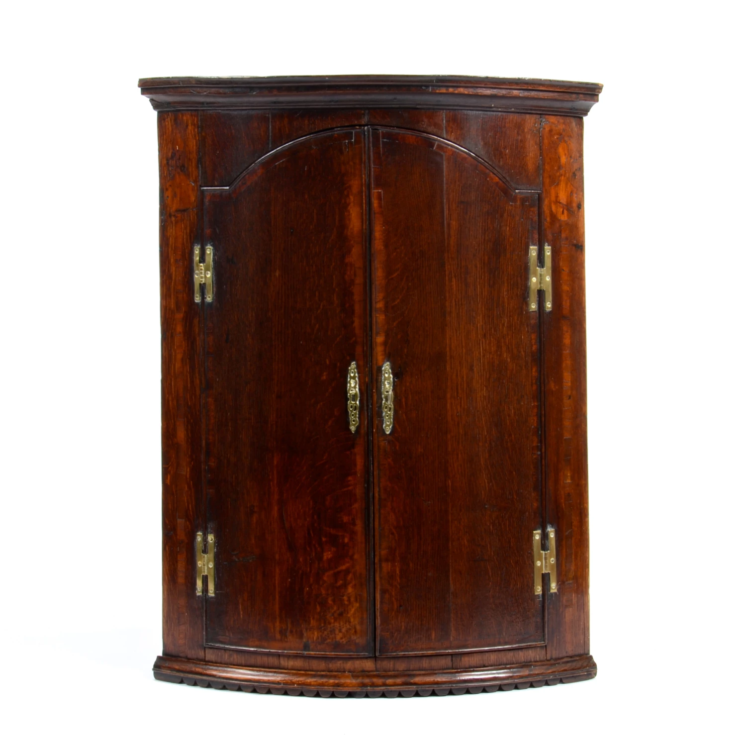Unknown 18th Century Oak Corner Cupboard 1 Unknown 18th Century Oak Corner Cupboard