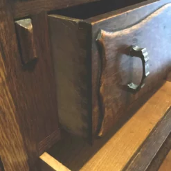 Unknown 1930’s Carved Oak Art Deco Glazed Library Book Case Bureau. Heavy. Good Quality. -Storage Furniture Sales 2024 1930 s carved oak art deco glazed library book case bureau heavy good quality sku76056171 0 3