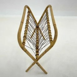 Unknown 1930's Foldable Bomboo Magazine Holder -Storage Furniture Sales 2024 1930 s foldable bomboo magazine holder sku57189672 0 4