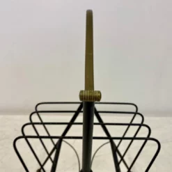1960s Italian Black Metal And Brass Magazine Rack -Storage Furniture Sales 2024 1960s italian black metal and brass magazine rack sku49496210 0 6 scaled