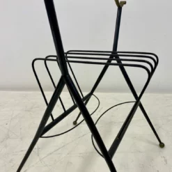 1960s Italian Black Metal And Brass Magazine Rack -Storage Furniture Sales 2024 1960s italian black metal and brass magazine rack sku49496210 0 7 scaled