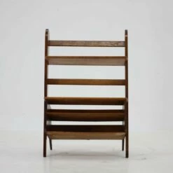 1960s Portable Oak Bookcase By Uluv, Czechoslovakia