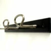1970's Industrial Metal Coat Hook Rack