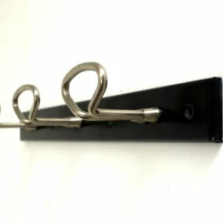1970's Industrial Metal Coat Hook Rack
