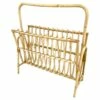 Unknown 1970s Bamboo Magazine Holder, Czechoslovakia
