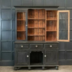 Unknown 19th C Large Oak Ebonised Welsh Dresser -Storage Furniture Sales 2024 19th c large oak ebonised welsh dresser 0 2