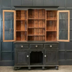 Unknown 19th C Large Oak Ebonised Welsh Dresser -Storage Furniture Sales 2024 19th c large oak ebonised welsh dresser 0 4