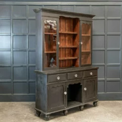 Unknown 19th C Large Oak Ebonised Welsh Dresser -Storage Furniture Sales 2024 19th c large oak ebonised welsh dresser 0 8