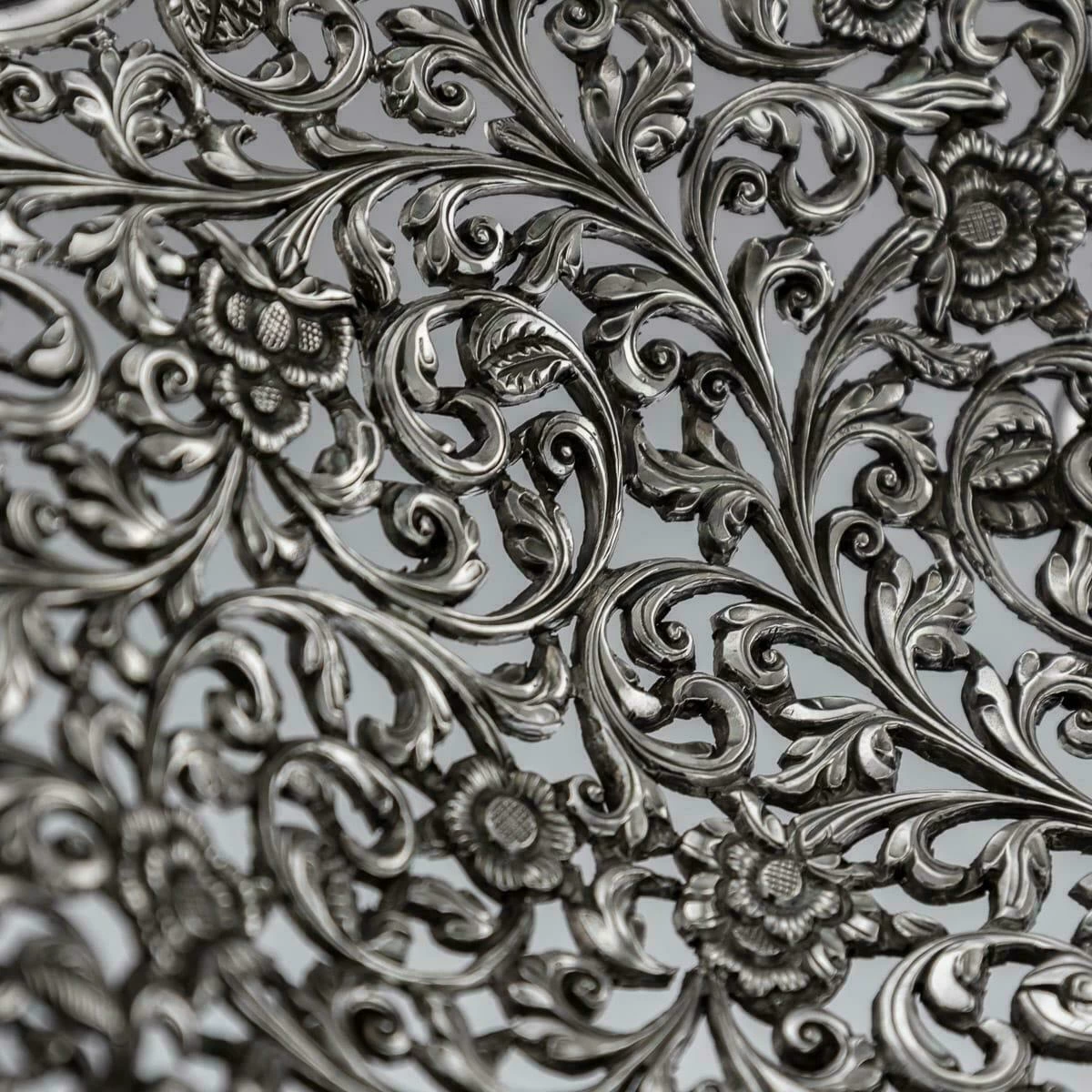 19th Century Indian Cutch Solid Silver Basket, Circa 1880 13 19th Century Indian Cutch Solid Silver Basket, Circa 1880 - Image 13