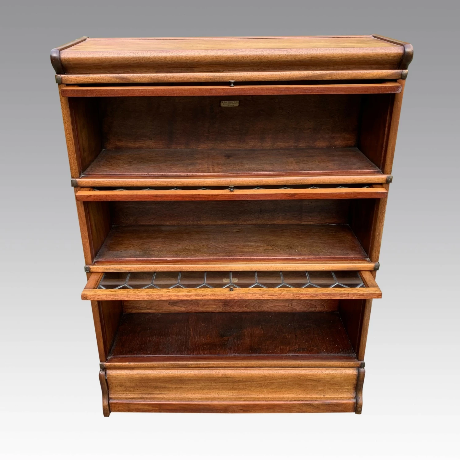 Unknown 19th Light Oak Globe Wernicke Solicitors Bookcase 5 Unknown 19th Light Oak Globe Wernicke Solicitors Bookcase - Image 5