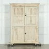 Unknown 19thc English Bleached Pine Housekeepers Cupboard