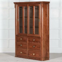 Unknown 19thc English Pine Glazed Housekeepers/ Bookcase Cabinet -Storage Furniture Sales 2024 19thc english pine glazed housekeepers bookcase cabinet sku65699619 0 4