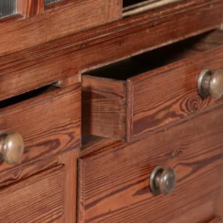 Unknown 19thc English Pine Glazed Housekeepers/ Bookcase Cabinet -Storage Furniture Sales 2024 19thc english pine glazed housekeepers bookcase cabinet sku65699619 0 9