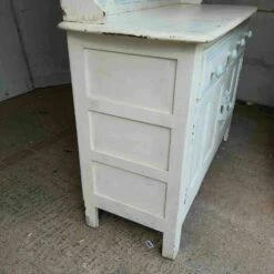Unknown 20thc Painted Cream 2 Door Kitchen Dresser W/Plate Rack -Storage Furniture Sales 2024 20thc painted cream 2 door kitchen dresser w plate rack sku97756529 0 9