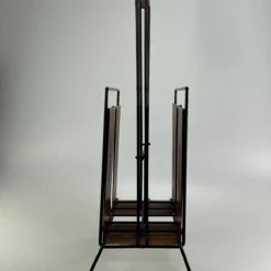 Unknown 60's 70's Newspaper Holder Magazine Racks R Metal Teak Mid Century Design -Storage Furniture Sales 2024 60 s 70 s newspaper holder magazine racks r metal teak mid century design sku86740688 0 3