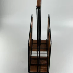 Unknown 60's 70's Newspaper Holder Magazine Racks R Metal Teak Mid Century Design -Storage Furniture Sales 2024 60 s 70 s newspaper holder magazine racks r metal teak mid century design sku86740688 0 4