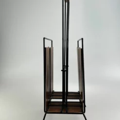 Unknown 60's 70's Newspaper Holder Magazine Racks R Metal Teak Mid Century Design -Storage Furniture Sales 2024 60 s 70 s newspaper holder magazine racks r metal teak mid century design sku86740688 0 7