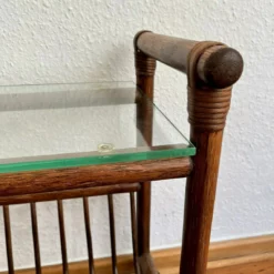 70s Magazine Rack Made Of Bamboo With A Glass Top. -Storage Furniture Sales 2024 70s magazine rack made of bamboo with a glass top sku65633780 0 6