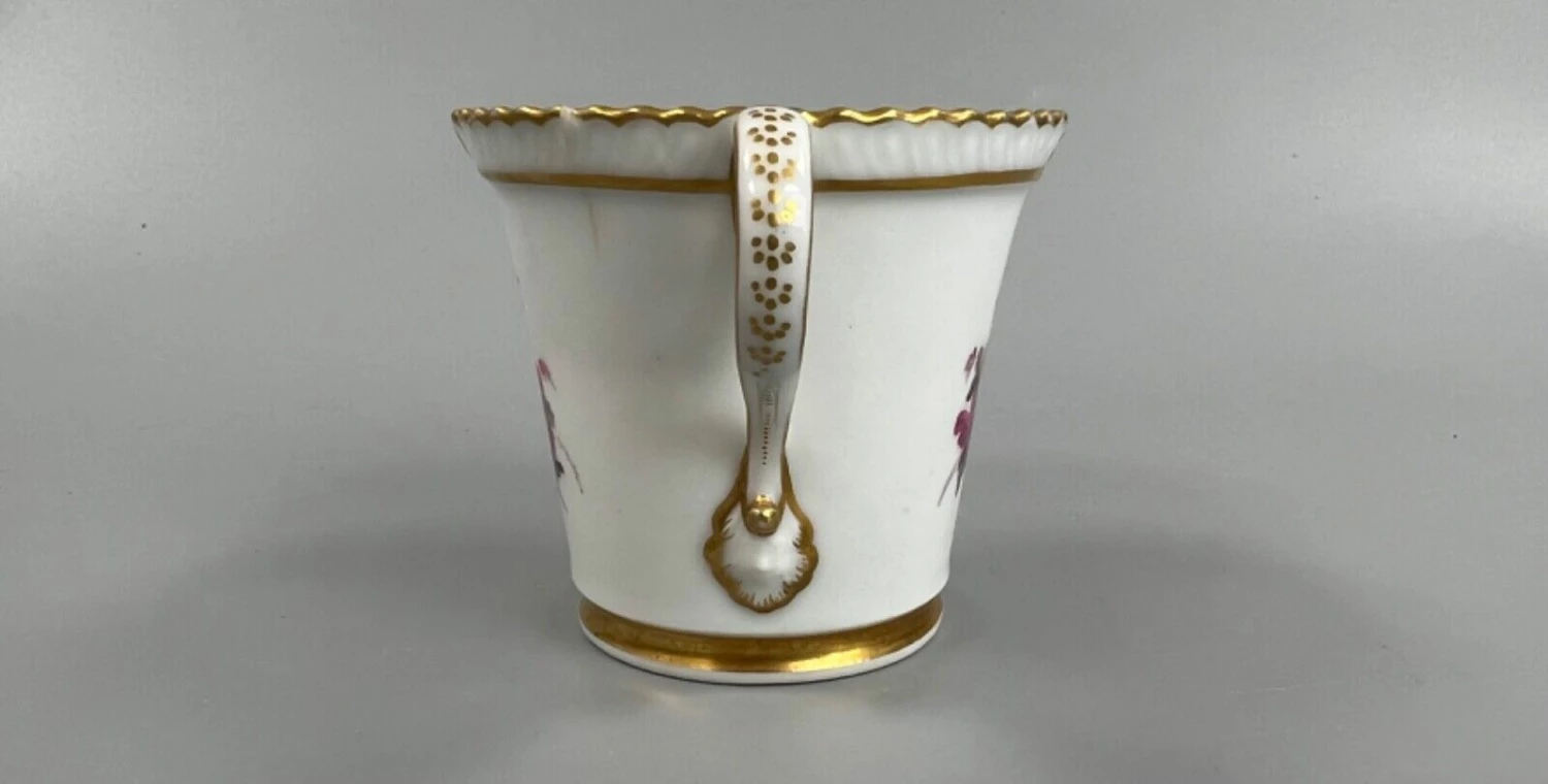 A C.1820 Chamberlain Worcester Eagle Head Finial Bucket Can 2 A C.1820 Chamberlain Worcester Eagle Head Finial Bucket Can - Image 2