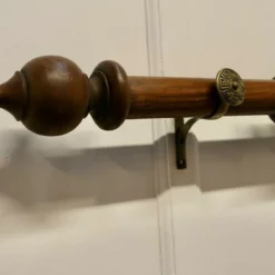 Unknown A Chunky Victorian Curtain Pole With Rings -Storage Furniture Sales 2024 a chunky victorian curtain pole with rings sku58595216 0 2