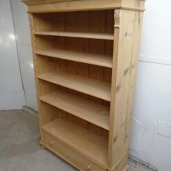 A Classic Low Antique Pine Ladies Shoe Shelf To Wax/Paint