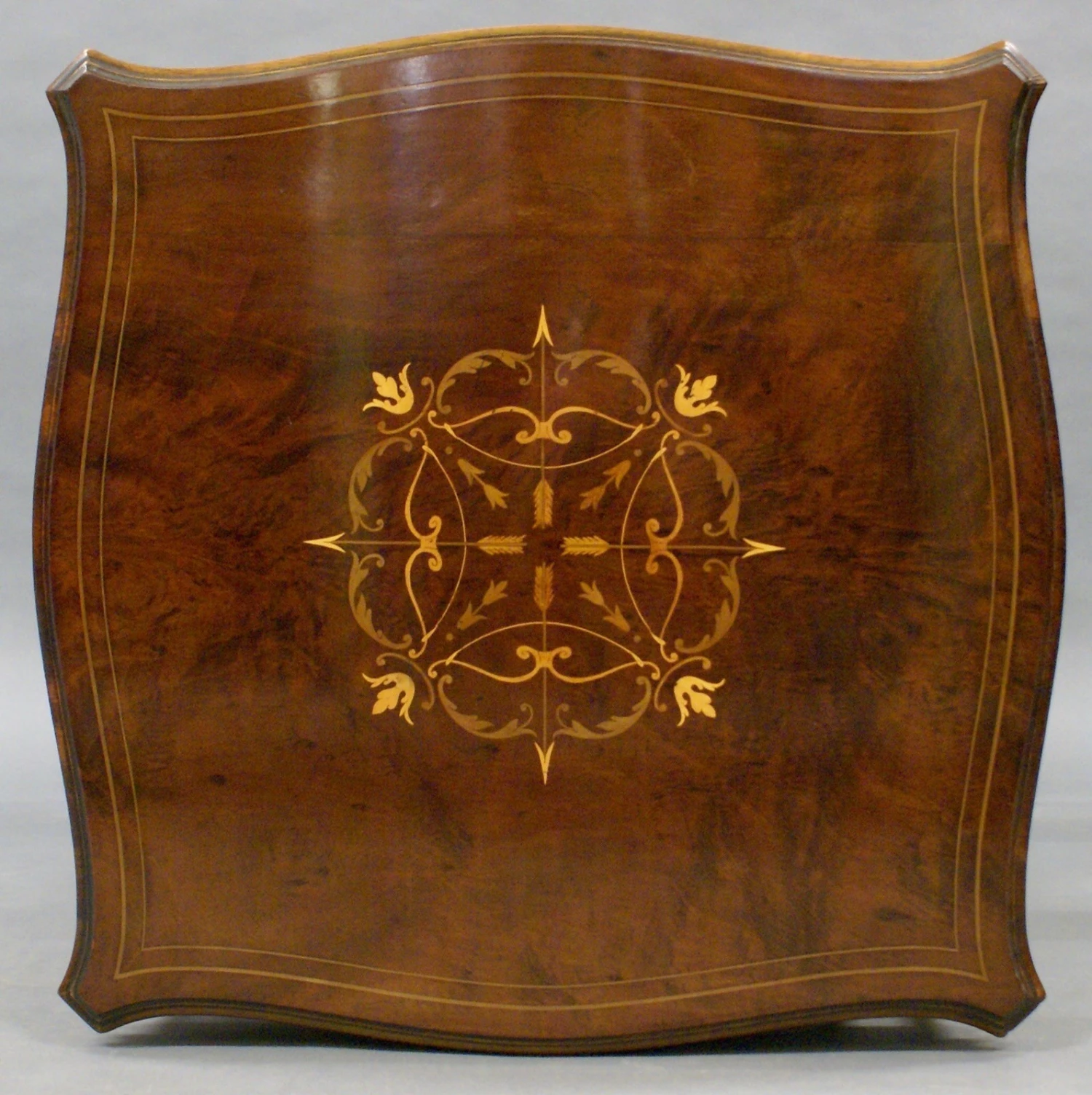 A Fine Quality Inlaid Revolving Bookcase 2 A Fine Quality Inlaid Revolving Bookcase - Image 2