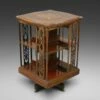 A Fine Quality Inlaid Revolving Bookcase