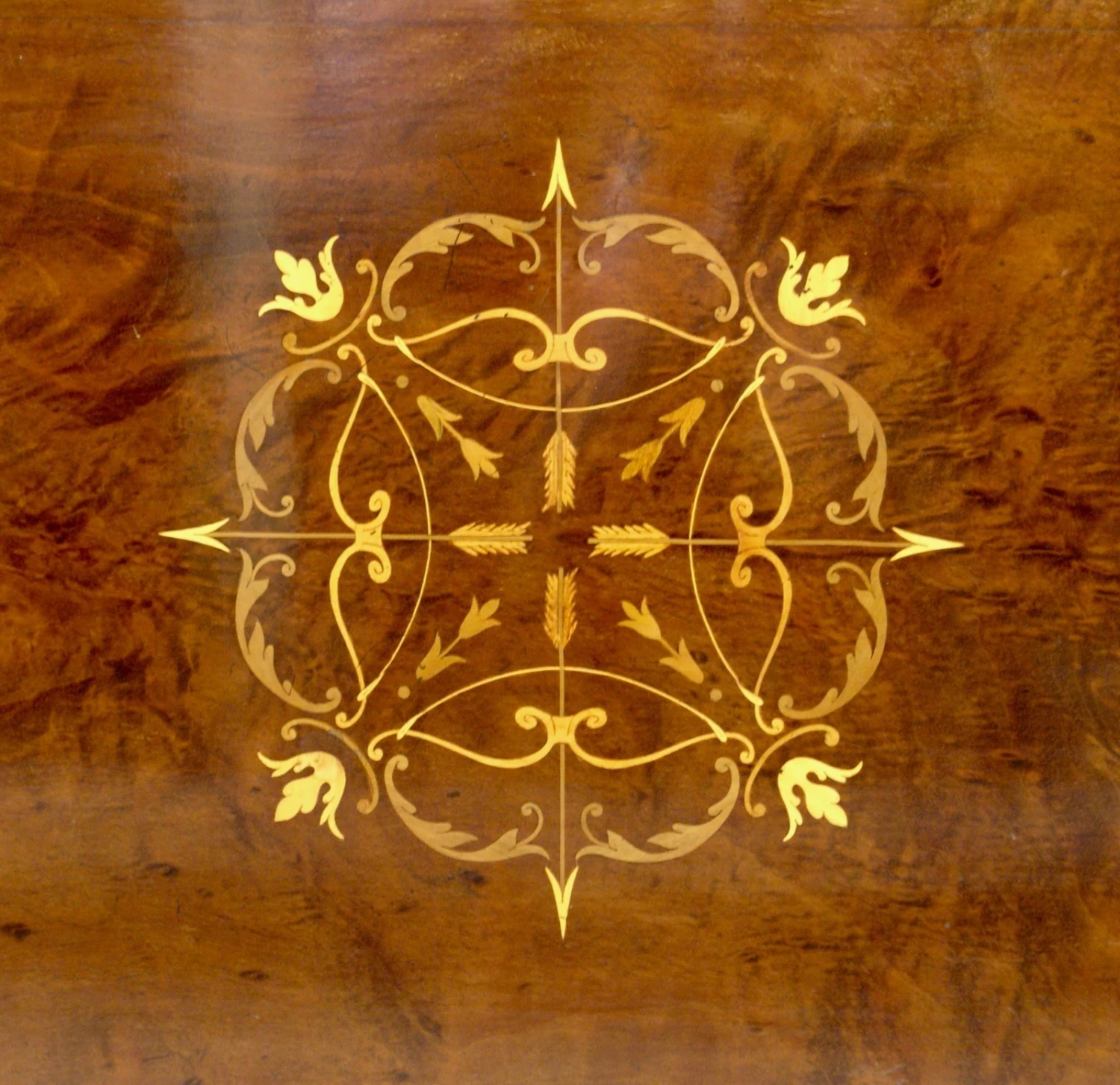 A Fine Quality Inlaid Revolving Bookcase 5 A Fine Quality Inlaid Revolving Bookcase - Image 5