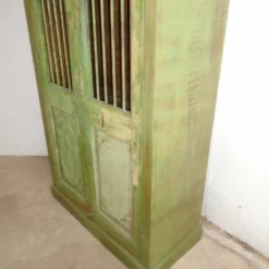 A Handmade Indian Mango & Teak Grill Painted Green Kitchen Cupboard -Storage Furniture Sales 2024 a handmade indian mango teak grill painted green kitchen cupboard sku80168960 0 1 scaled