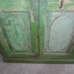 A Handmade Indian Mango & Teak Grill Painted Green Kitchen Cupboard -Storage Furniture Sales 2024 a handmade indian mango teak grill painted green kitchen cupboard sku80168960 0 4 scaled