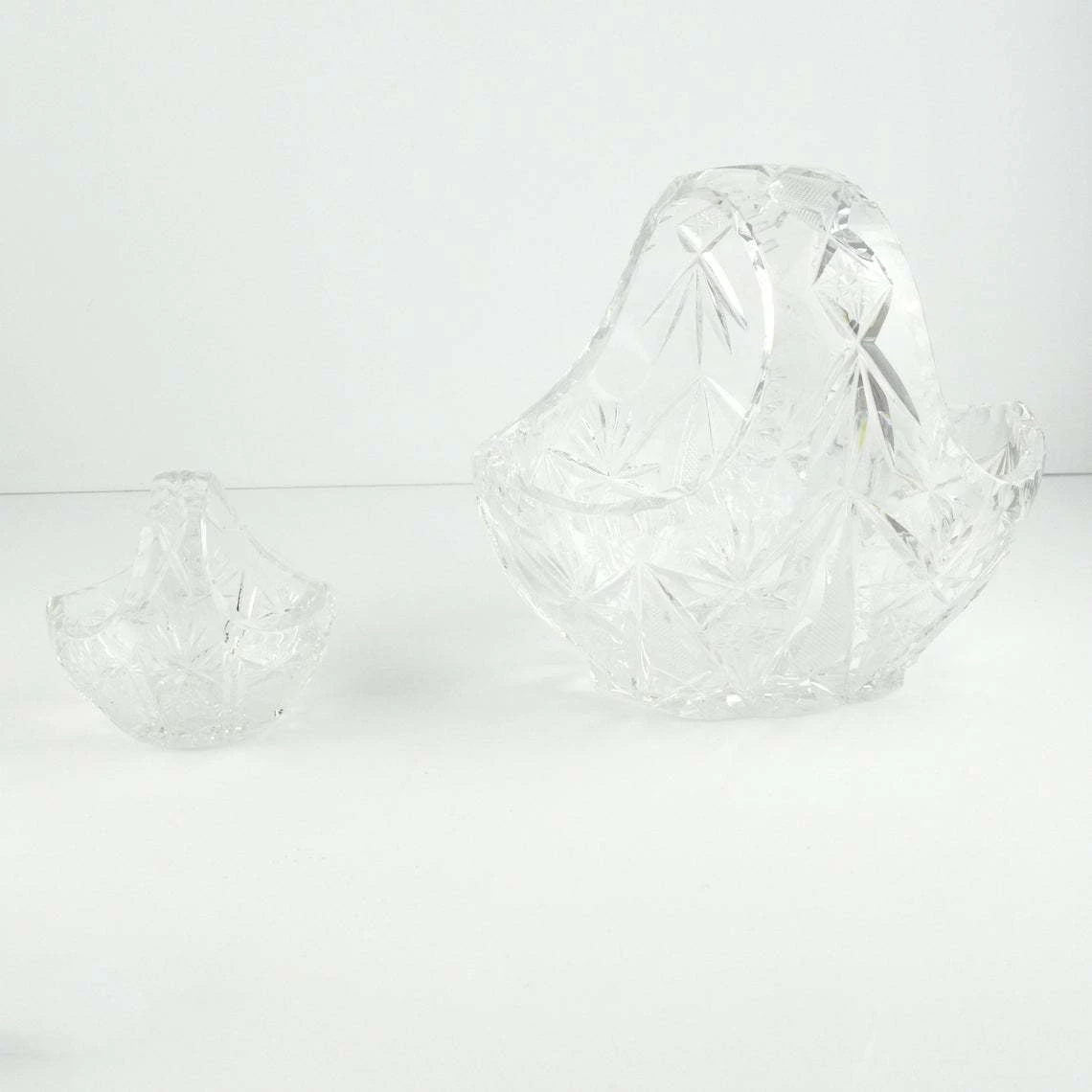 A Pair Of Crystal Baskets Huta Szkła Julia, Poland, 1980s 9 A Pair Of Crystal Baskets Huta Szkła Julia, Poland, 1980s - Image 9