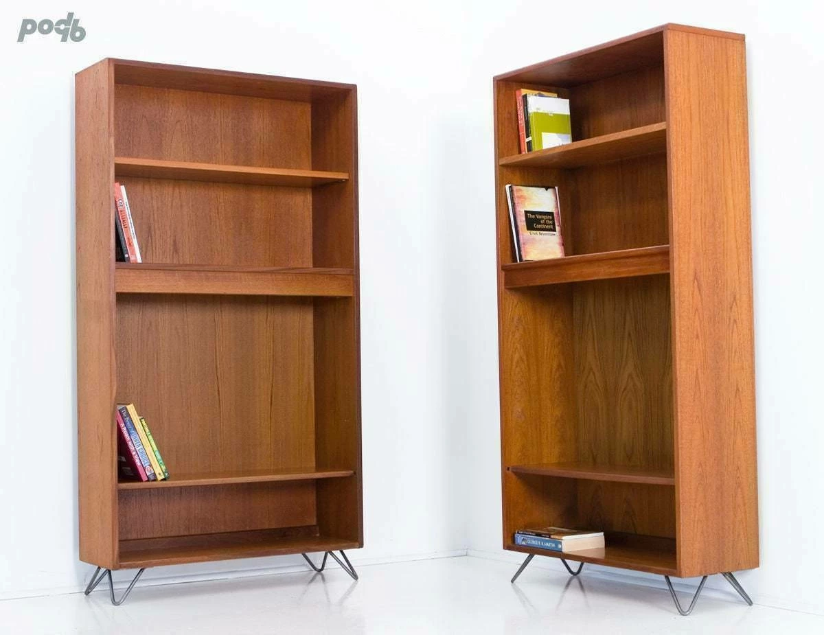 A Pair Of Vintage G Plan Mid Century Retro Teak Book Case Display Drinks Cabinet Shelves 3 A Pair Of Vintage G Plan Mid Century Retro Teak Book Case Display Drinks Cabinet Shelves - Image 3