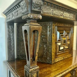 A Rare & Beautiful 140 Year Old Victorian Antique Oak Court Cupboard. C1880 -Storage Furniture Sales 2024 a rare beautiful 140 year old victorian antique oak court cupboard c1880 sku12981392 0 3