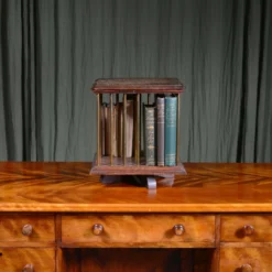 A Small Edwardian Oak And Brass Tabletop Revolving Bookcase C.1905 -Storage Furniture Sales 2024 a small edwardian oak and brass tabletop revolving bookcase c 1905 sku24621451 0 2