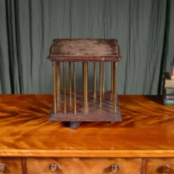 A Small Edwardian Oak And Brass Tabletop Revolving Bookcase C.1905 -Storage Furniture Sales 2024 a small edwardian oak and brass tabletop revolving bookcase c 1905 sku24621451 0 4