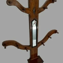 A Victorian Oak Coat Stand, Late 20th Century