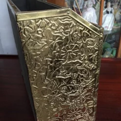 A Vintage Brass Magazine Rack -Storage Furniture Sales 2024 a vintage brass magazine rack sku83771747 0 2