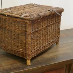 Unknown A Vintage Victorian Wicker Fishing Creel -Storage Furniture Sales 2024 a vintage victorian wicker fishing creel sku53373565 0 2
