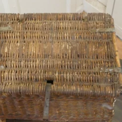 Unknown A Vintage Victorian Wicker Fishing Creel -Storage Furniture Sales 2024 a vintage victorian wicker fishing creel sku53373565 0 3
