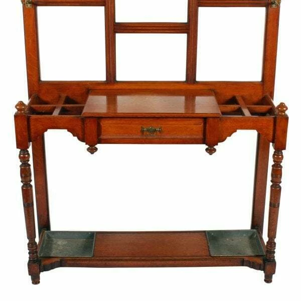 Unknown Aesthetic Design Oak Hall Stand 4 Unknown Aesthetic Design Oak Hall Stand - Image 4