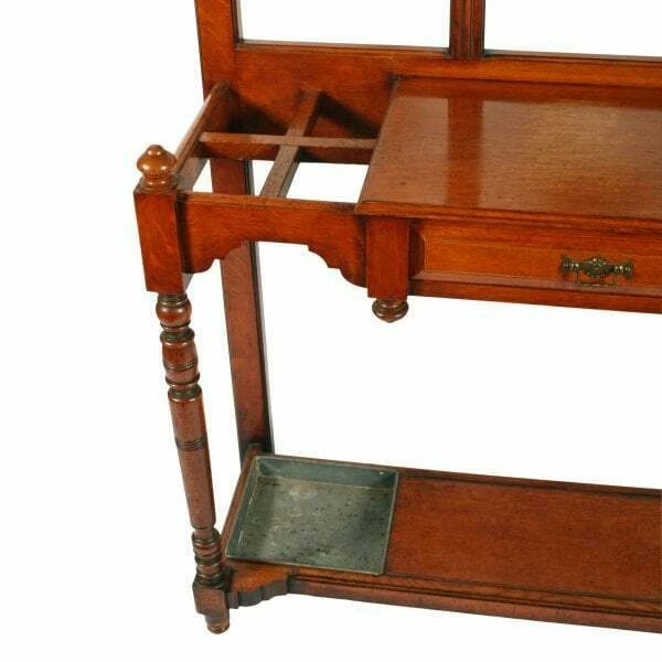 Unknown Aesthetic Design Oak Hall Stand 6 Unknown Aesthetic Design Oak Hall Stand - Image 6