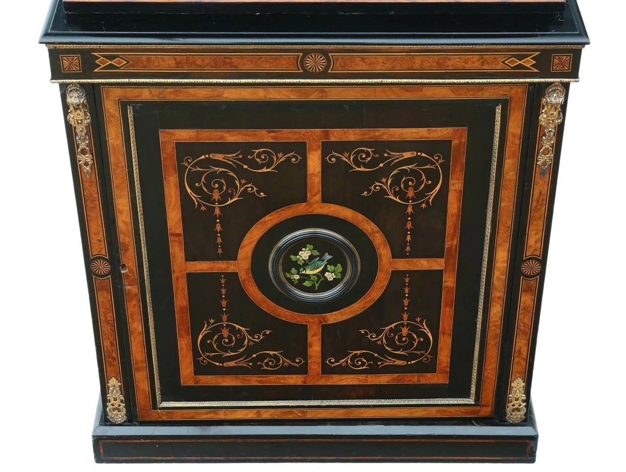 Amboyna And Ebonised 2 Part Pier Display Cabinet Aesthetic 3 Amboyna And Ebonised 2 Part Pier Display Cabinet Aesthetic - Image 3