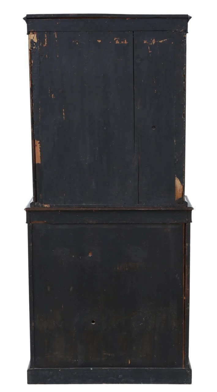 Amboyna And Ebonised 2 Part Pier Display Cabinet Aesthetic 9 Amboyna And Ebonised 2 Part Pier Display Cabinet Aesthetic - Image 9