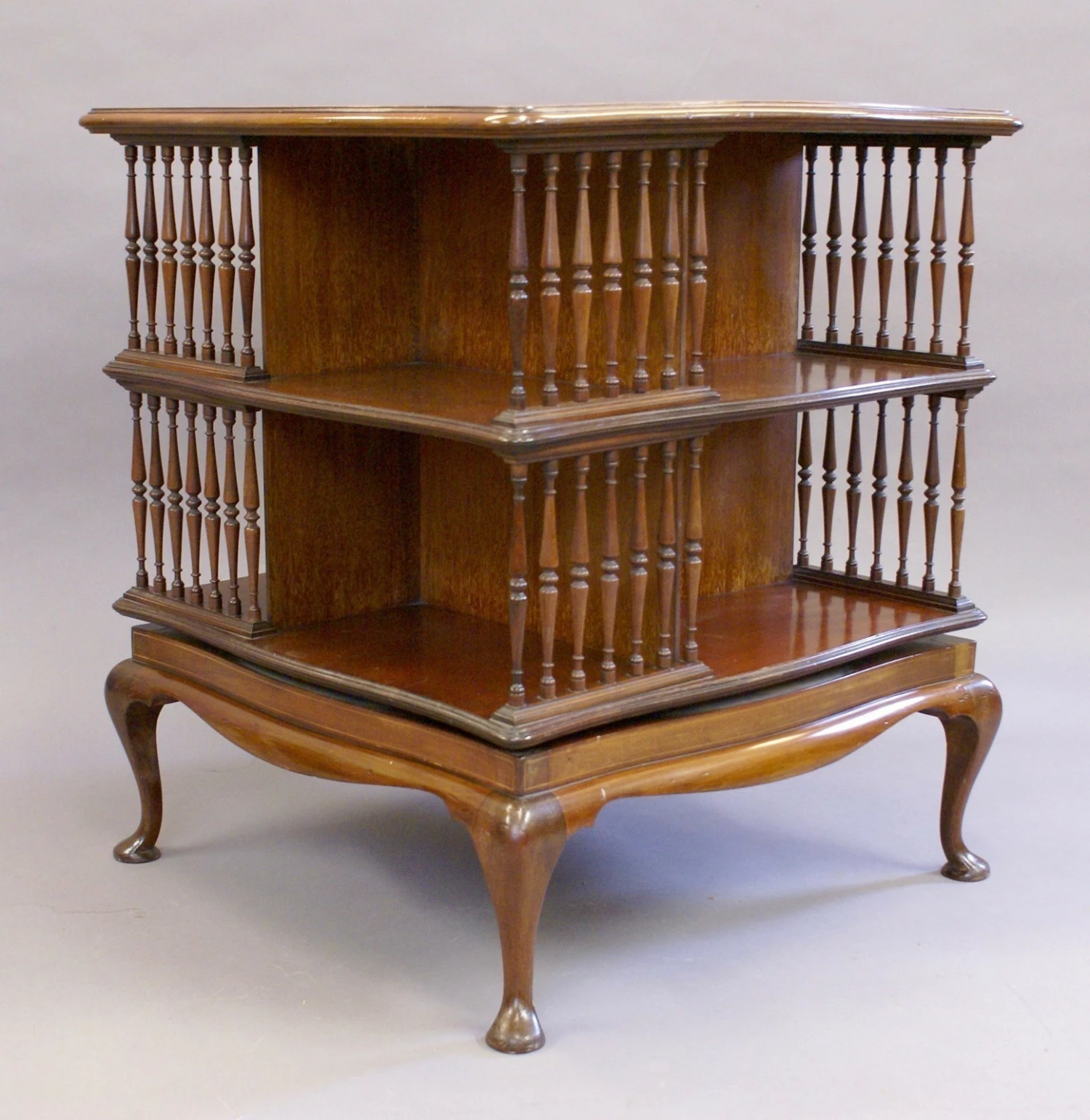An Edwardian Revolving Bookcase 2 An Edwardian Revolving Bookcase - Image 2