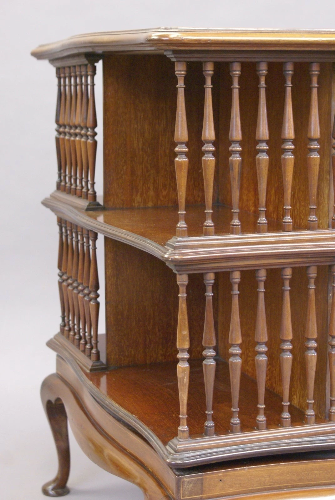 An Edwardian Revolving Bookcase 4 An Edwardian Revolving Bookcase - Image 4