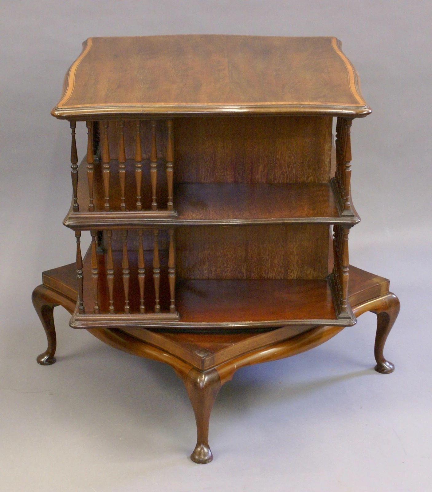 An Edwardian Revolving Bookcase 5 An Edwardian Revolving Bookcase - Image 5