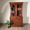 Unknown Antique 20th Century Bookcase On Cupboard In Walnut