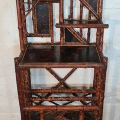 Unknown Antique Aesthetic / Arts And Crafts Tiger Bamboo Canterbury / Magazine / Periodical Rack / Book Shelf -Storage Furniture Sales 2024 antique aesthetic arts and crafts tiger bamboo canterbury magazine periodical rack book shelf sku50885421 0 5